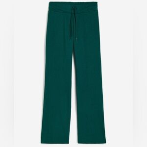HDYWT how do you wear that Green wide leg joggers sweatpants 23432